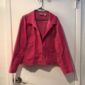 Vintage Chico’s Corduroy Pink Jacket
